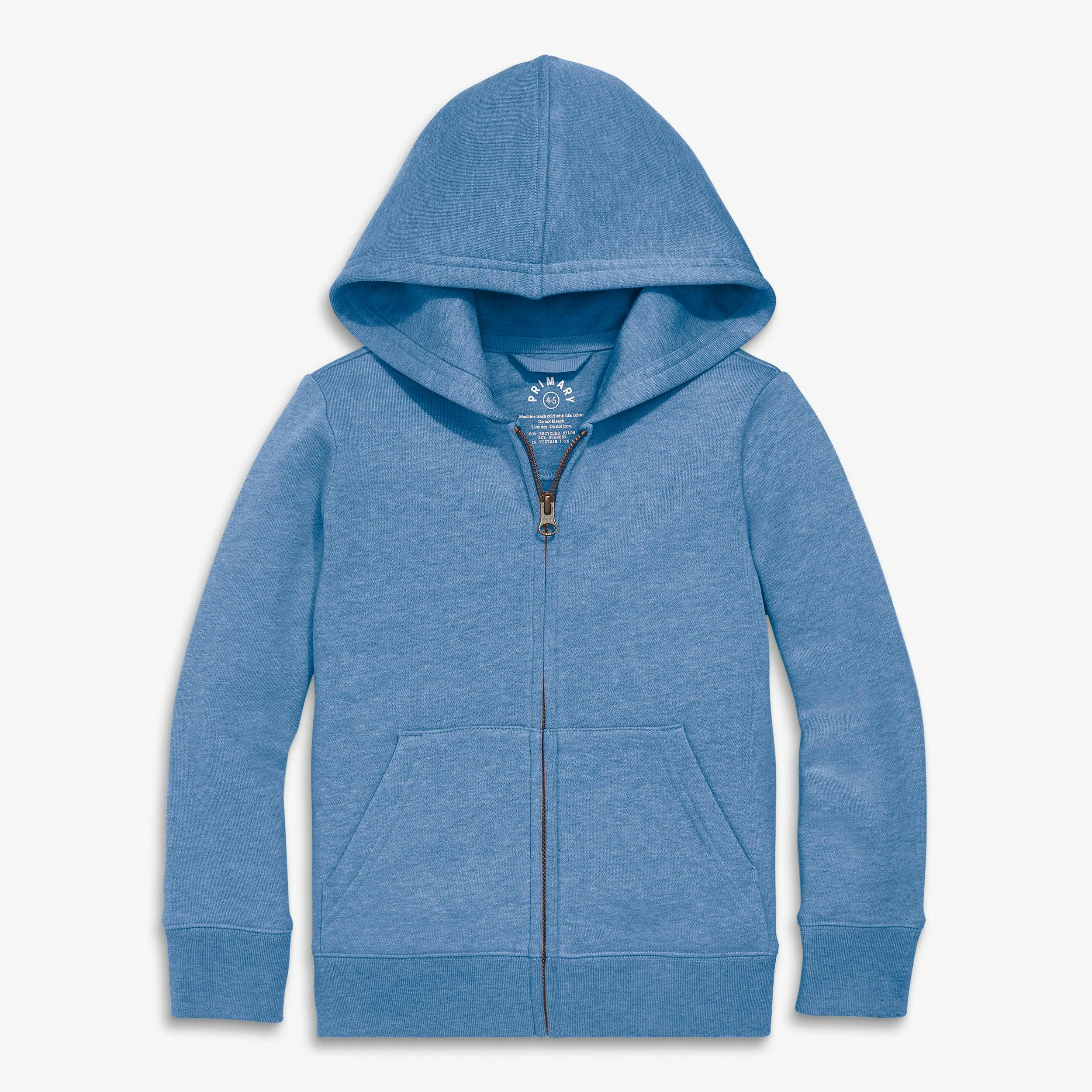 Kids cozy fleece zip hoodie