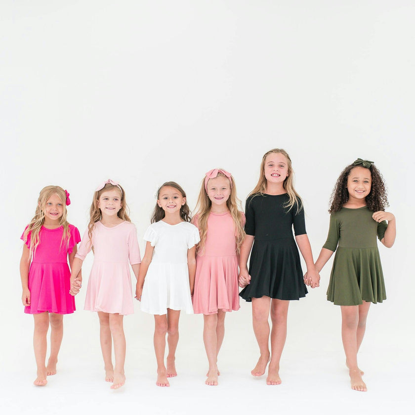 Quarter Sleeve Twirl Dress