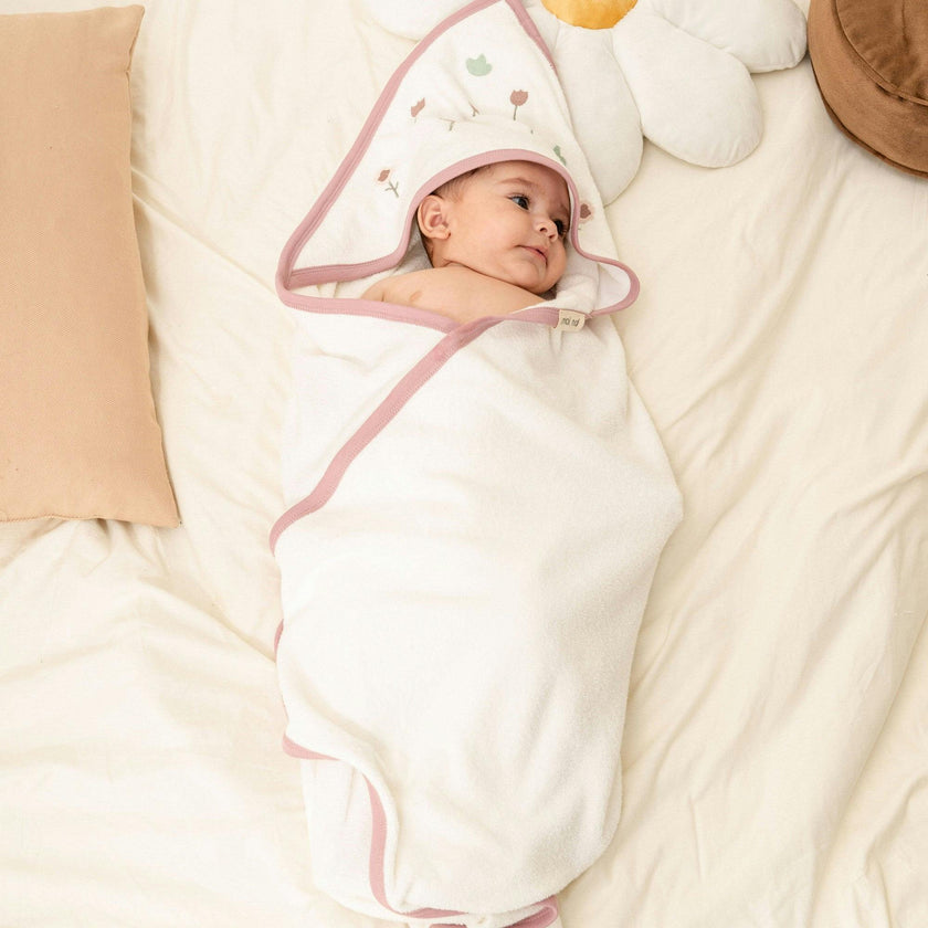 Mauve Flower Babysoft Blanket