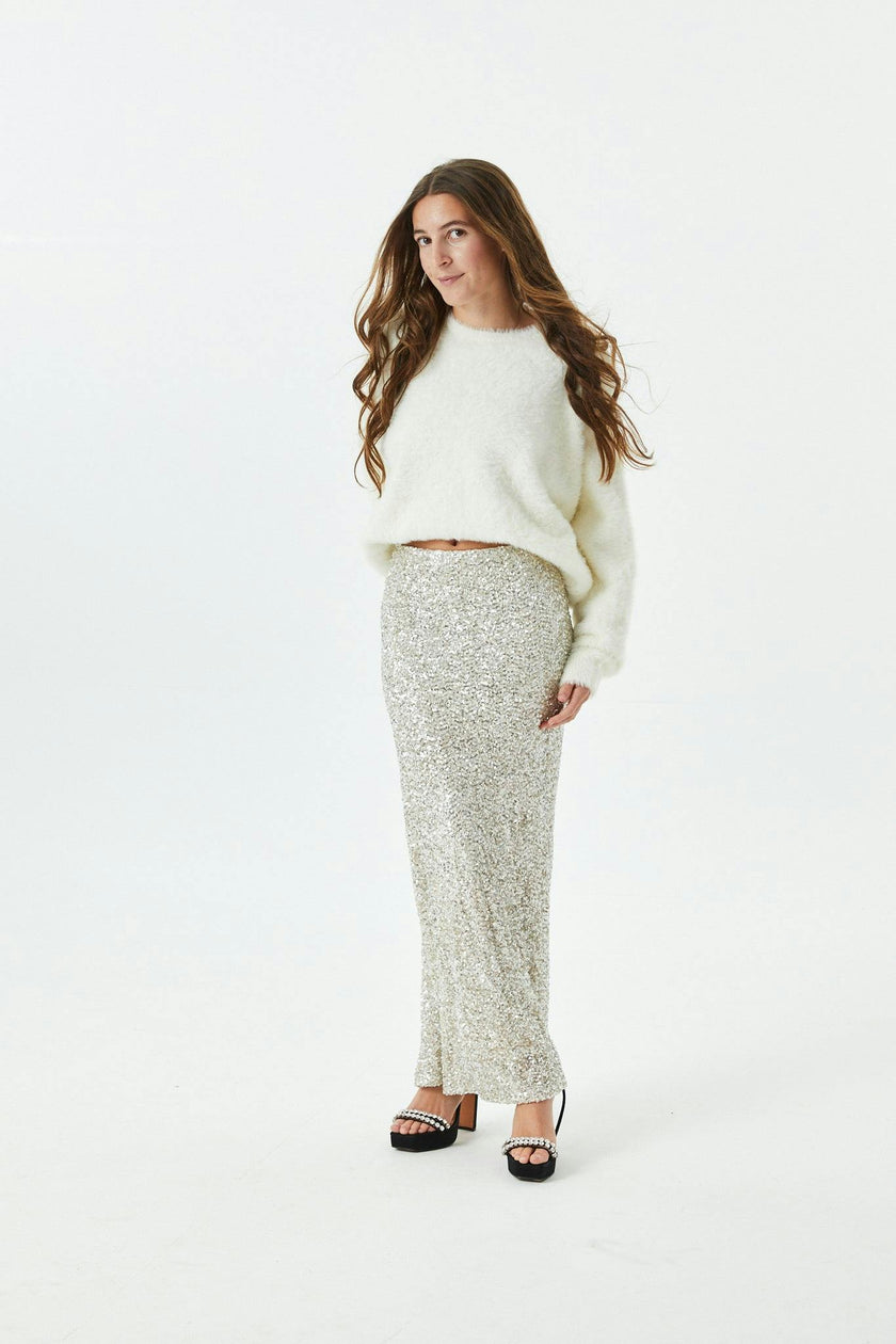 Delfina Long Sequin Skirt