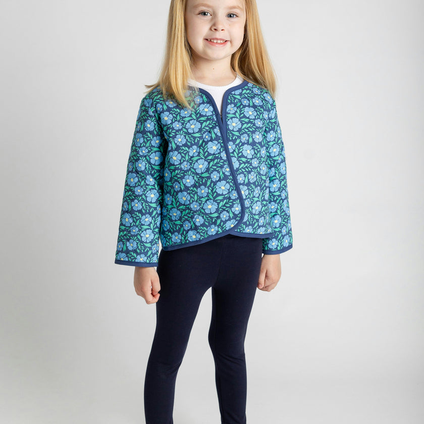 Floral Print Quilted Jacket