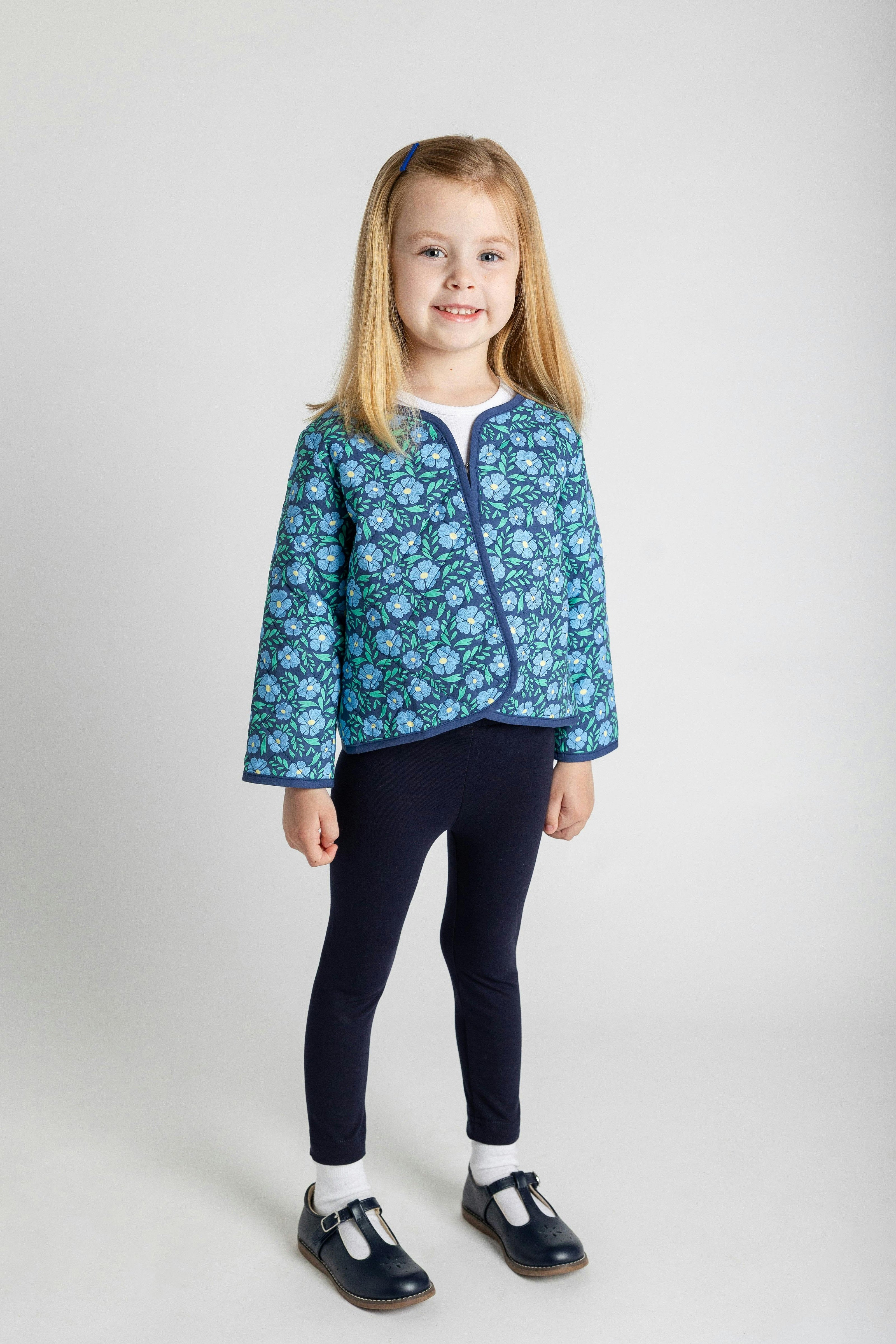 Floral Print Quilted Jacket