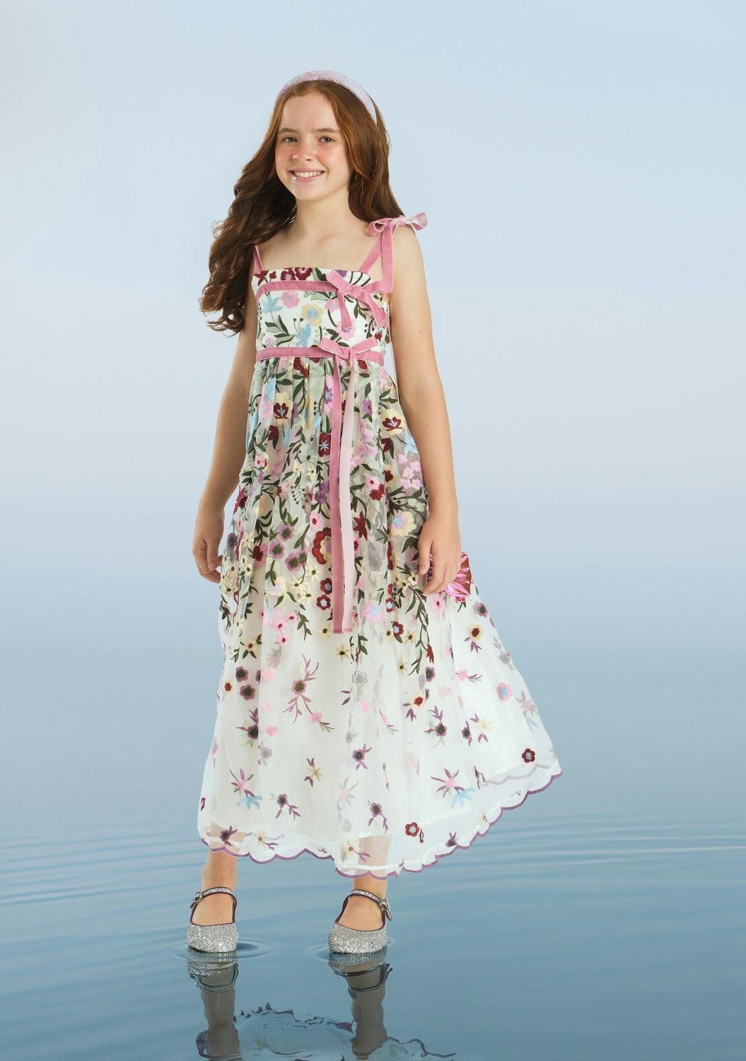 Chantelle Embroidery Maxi Dress