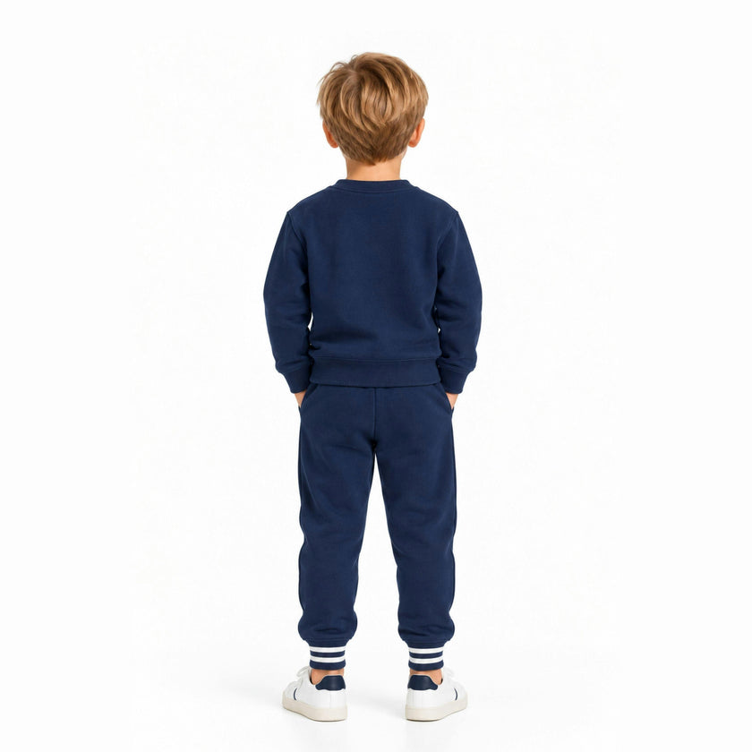 Navy Lake Signature Crew Sweatshirt