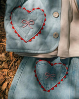 Quilted Jacket in Denim Darling