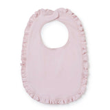 Ruffled Edge Pima Cotton Bib Light Pink