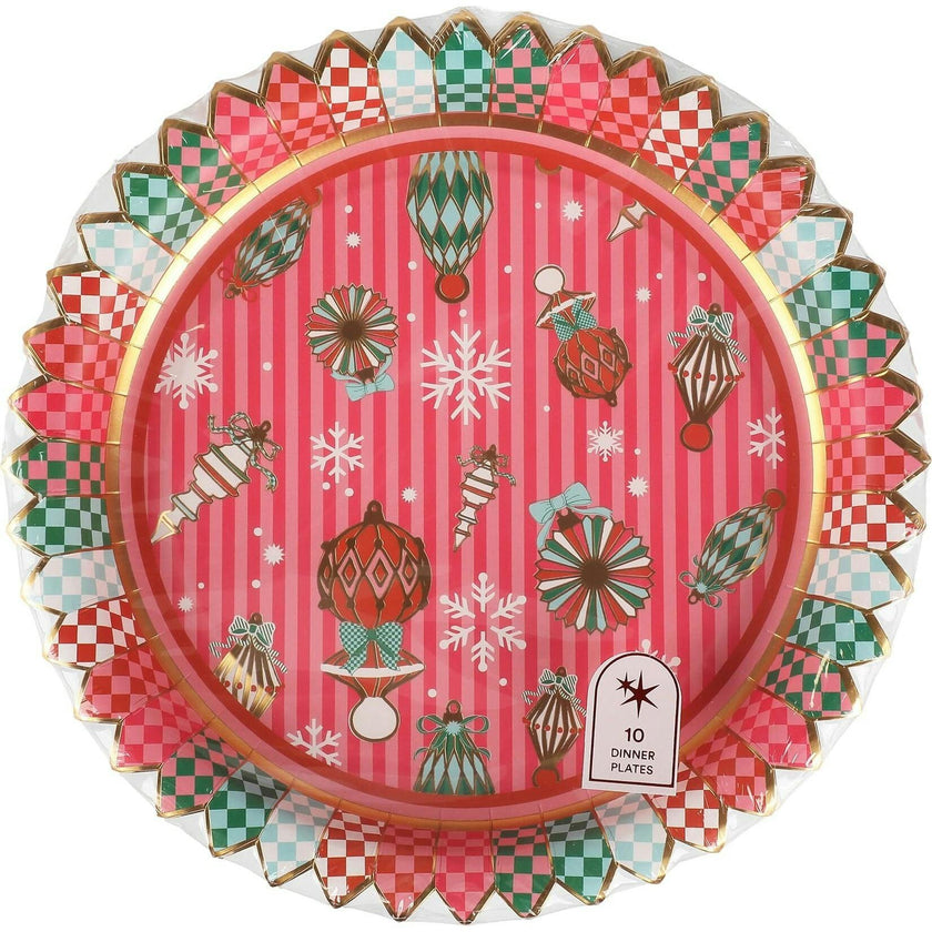 Deck the Halls Dinner Plates (10 count)