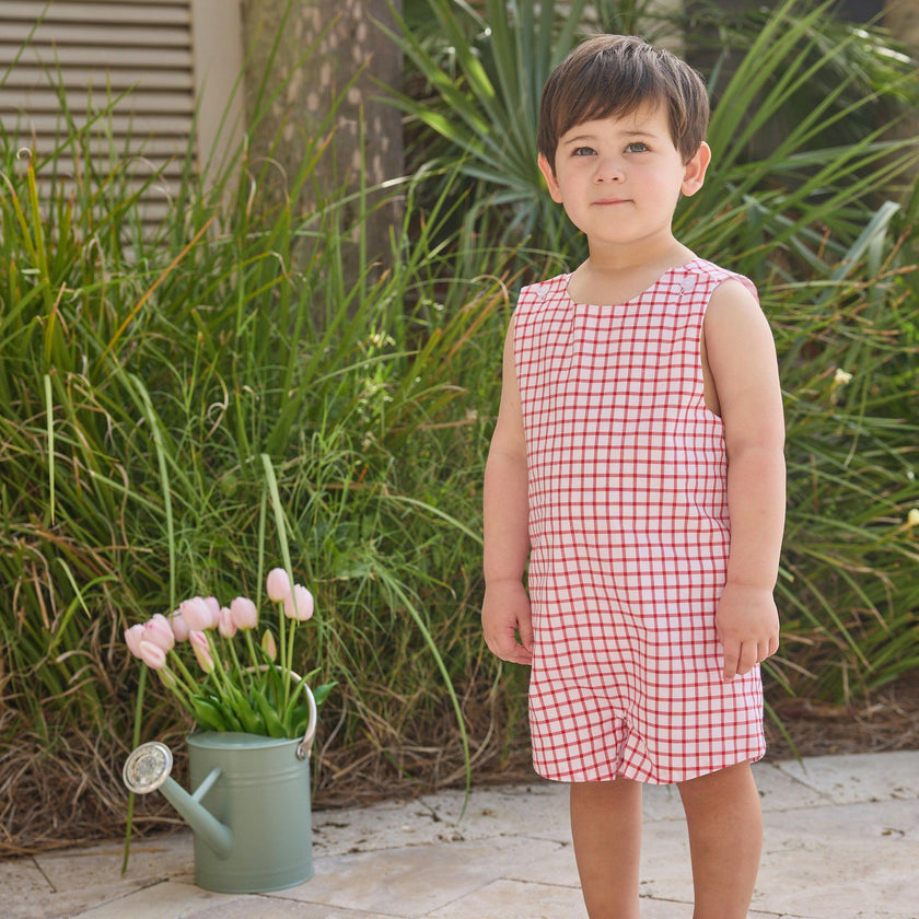 Vintage John John - Red Windowpane