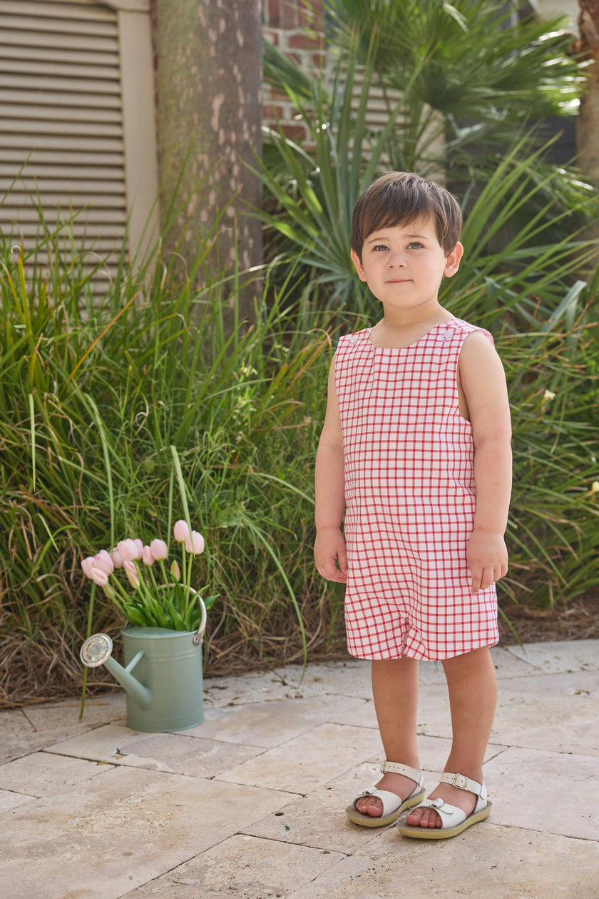 Vintage John John - Red Windowpane