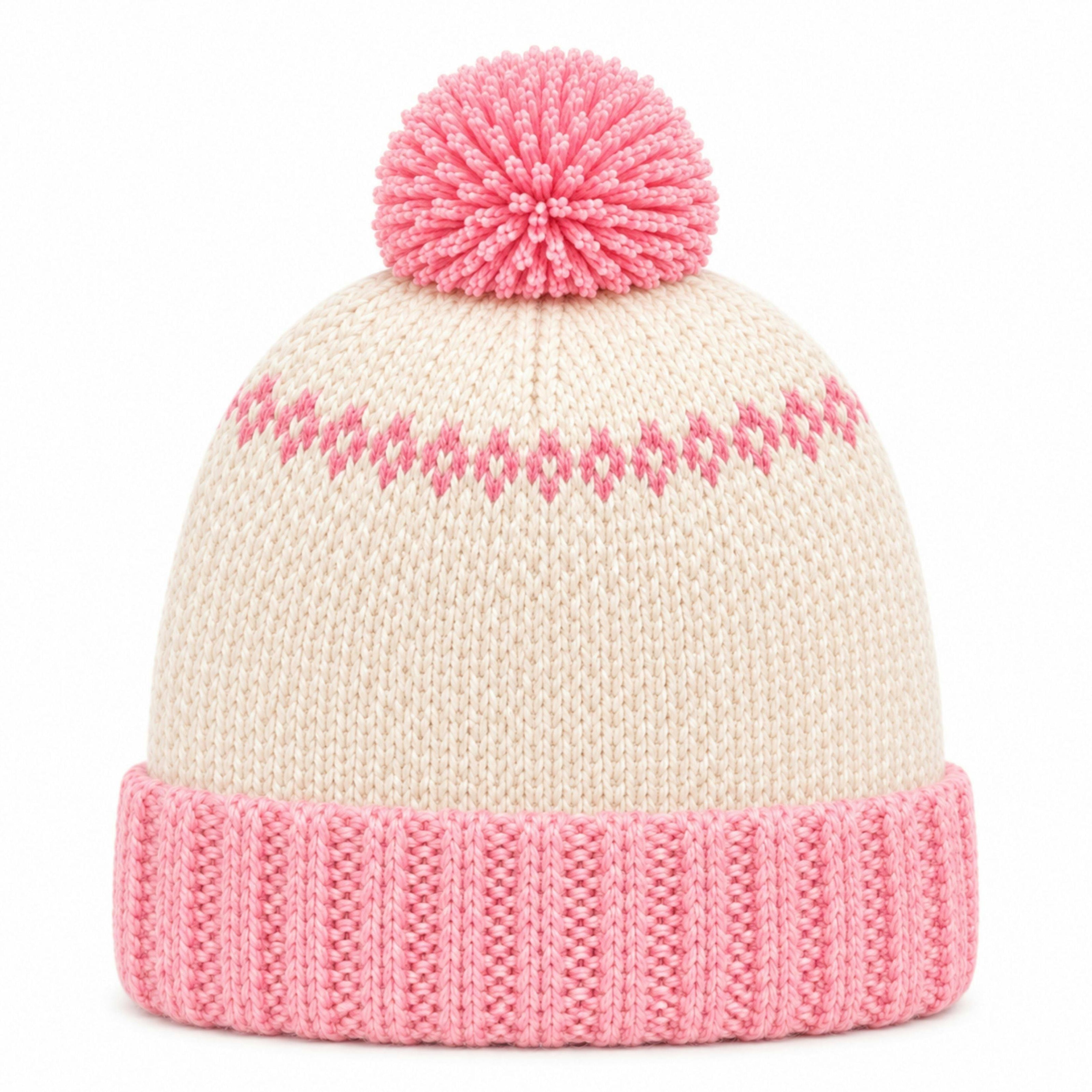 Holiday Bow Wreath Bobble Hat