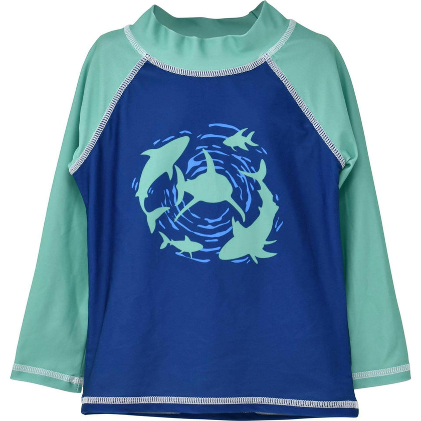 UPF 50+ Graphic Rash Guard Swim Top