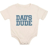 Dad's Dude Patch Short Sleeve Romper - Natural