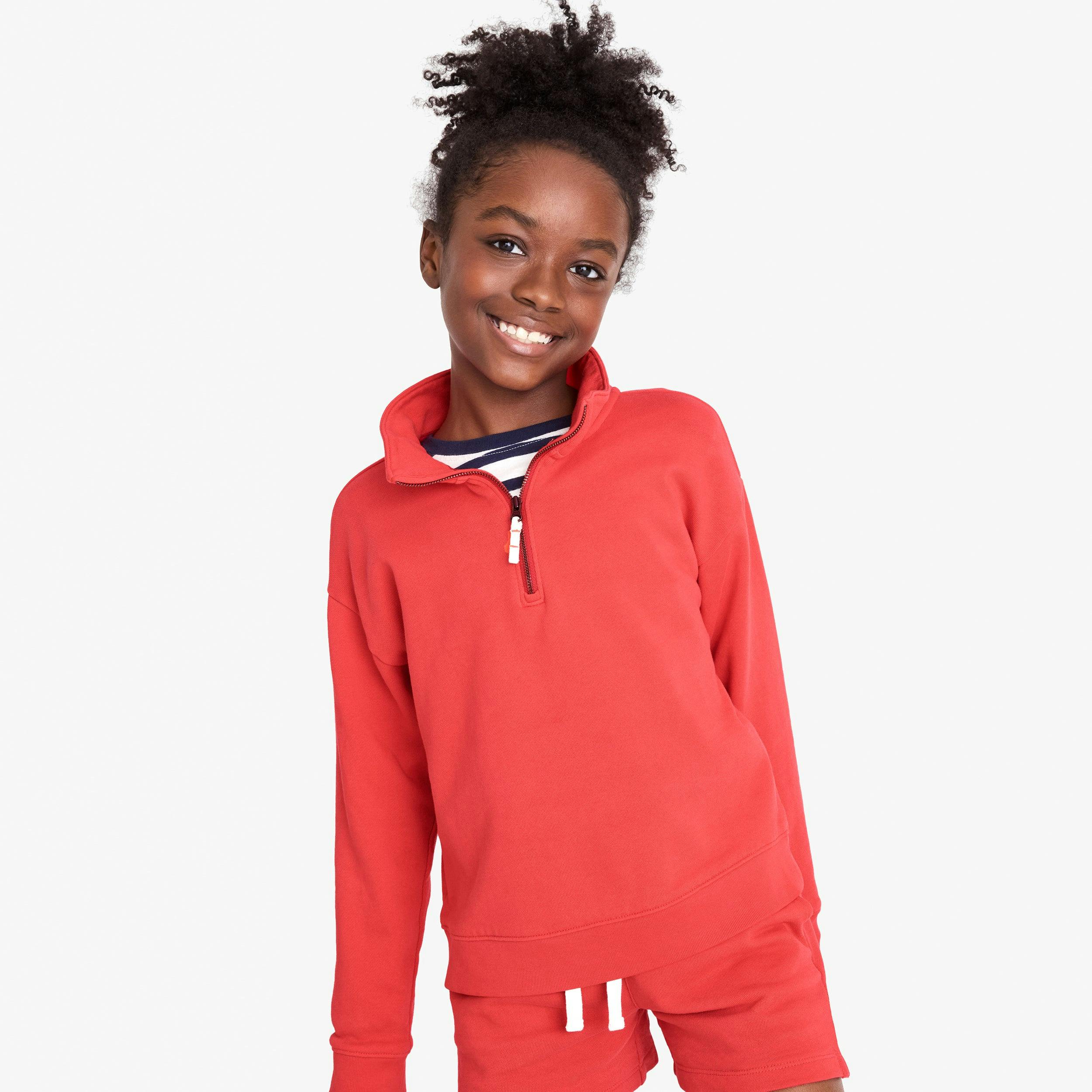 Kids quarter zip sweatshirt