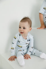 bronco long sleeve pajama set