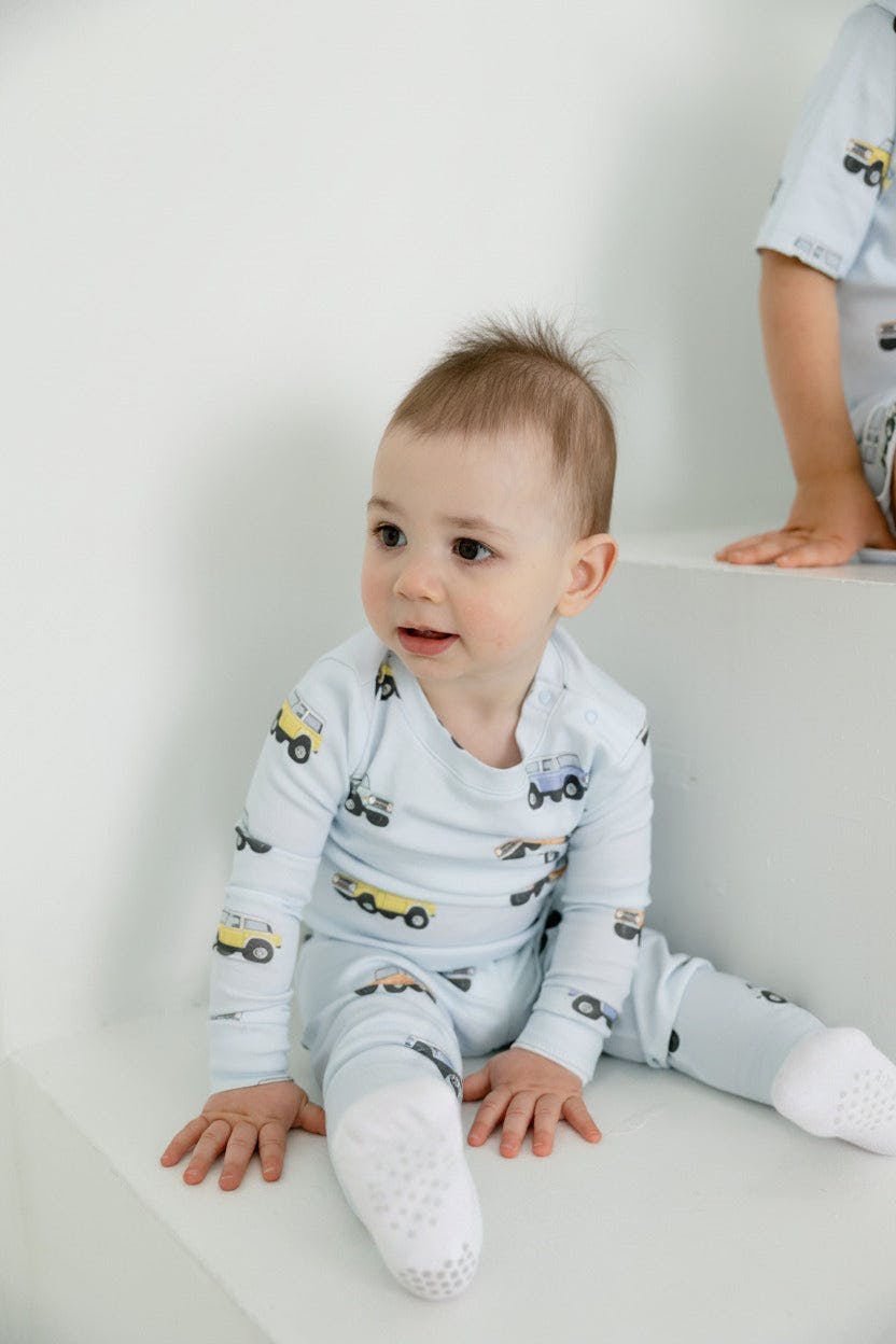 bronco long sleeve pajama set