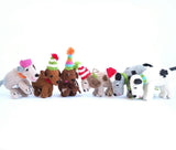 Holiday Dog Ornaments, Set of 6