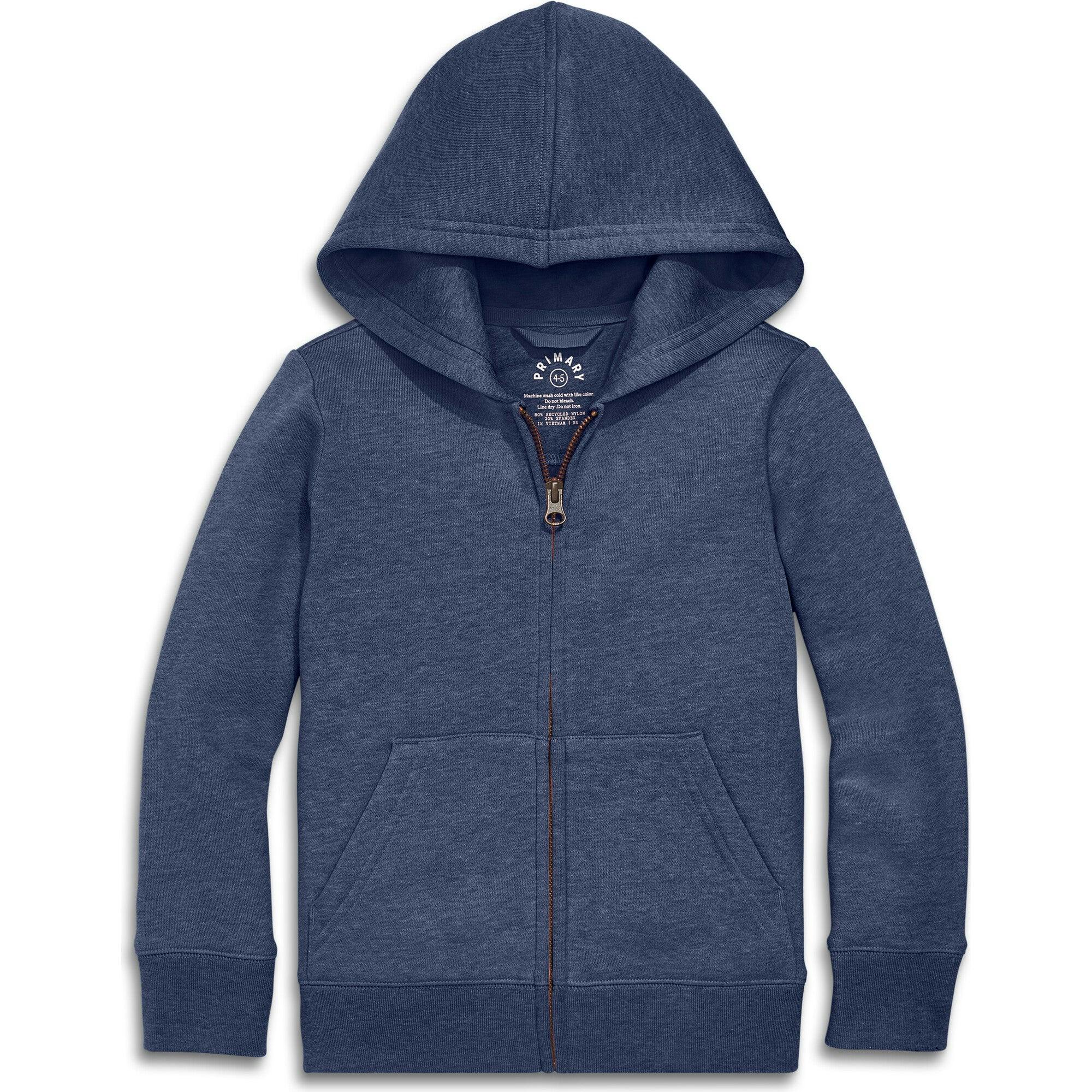 Kids cozy fleece zip hoodie