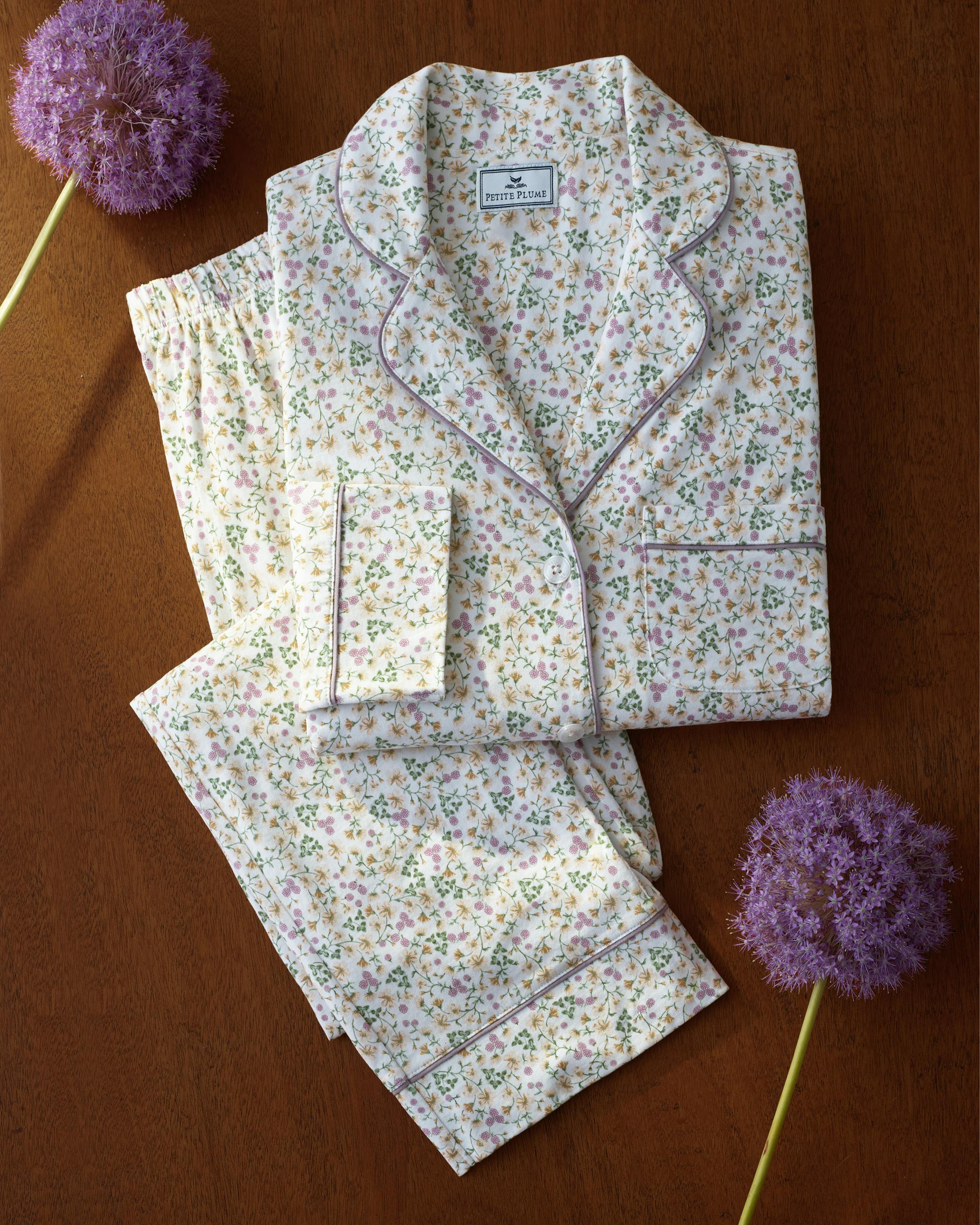 Women's Pima Pajama Set in Meadow Bloom