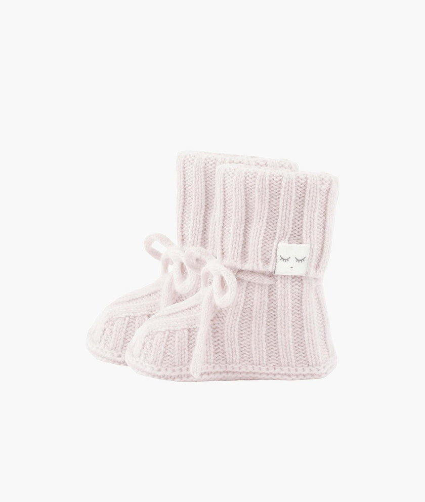 Cable Knit Cashmere Footies