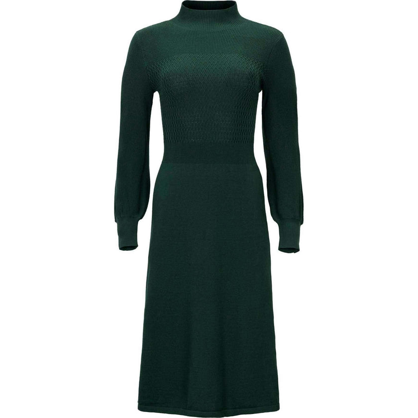 Hope & Henry Women's Organic Mock Neck Bodice Stitch Sweater Dress, Deep Green, 6 Hope & Henry Women's Organic Mock Neck Bodice Stitch Sweater Dress, Deep Green, 6