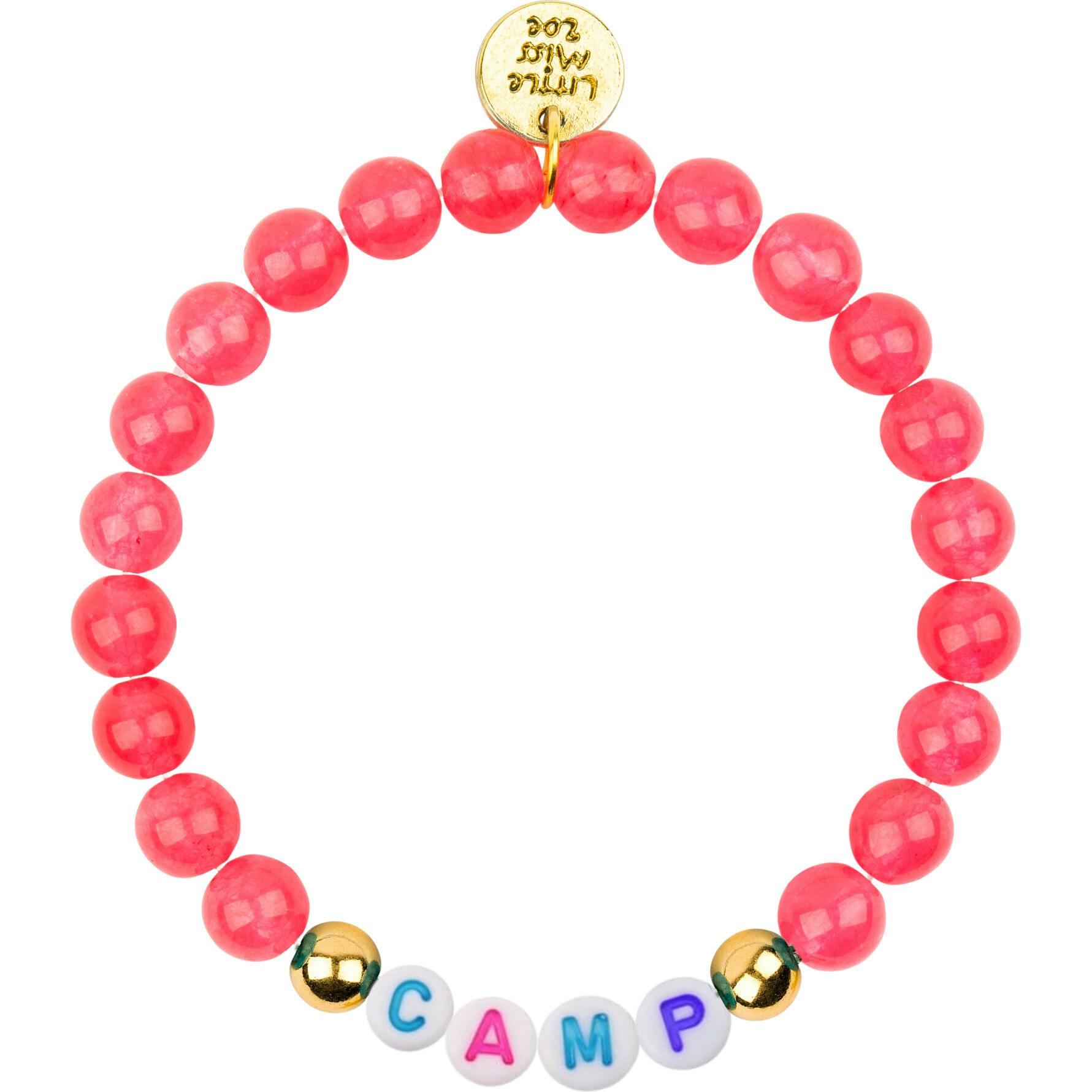 Customizable Camp Name Gemstone Bracelet