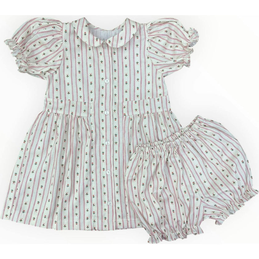 Charlotte Dress | Holiday Dot Stripe