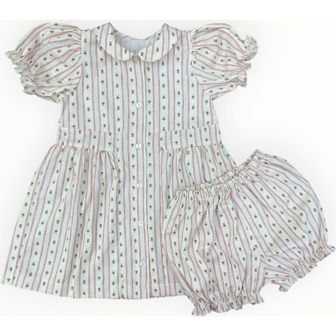 Charlotte Dress | Holiday Dot Stripe