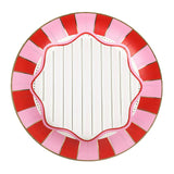Packed Party Red and Pink 10 In Plate, Party Ware