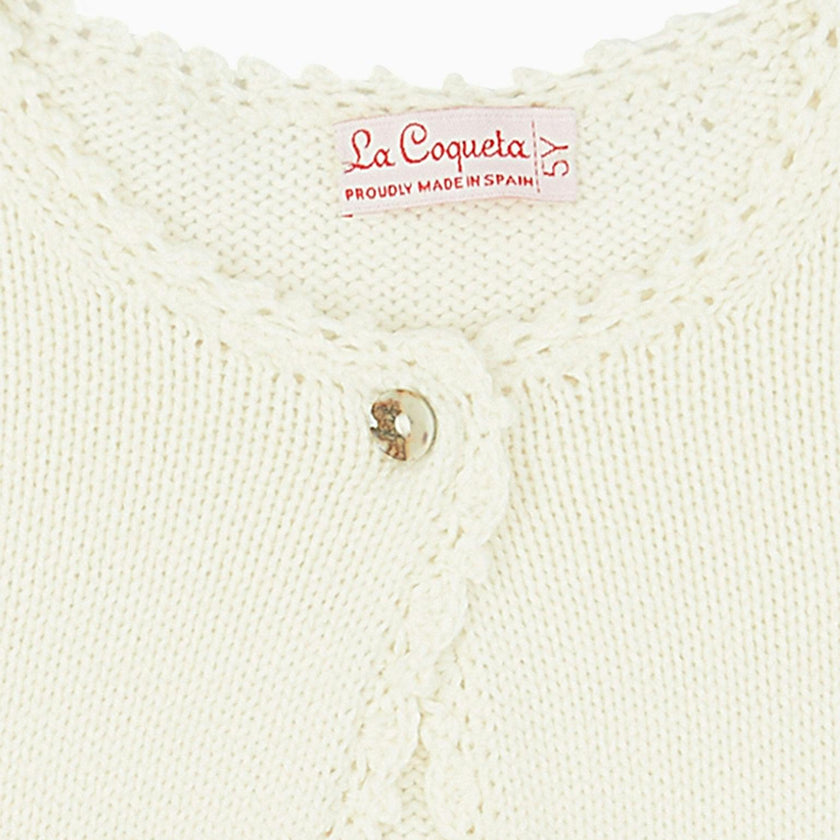 Ivory Linda Ceremony Girl Cardigan