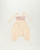 Audrey Overall Baby Romper - Butterfly print
