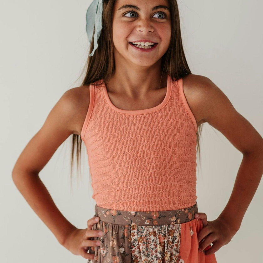 Textured Square Neck Tank