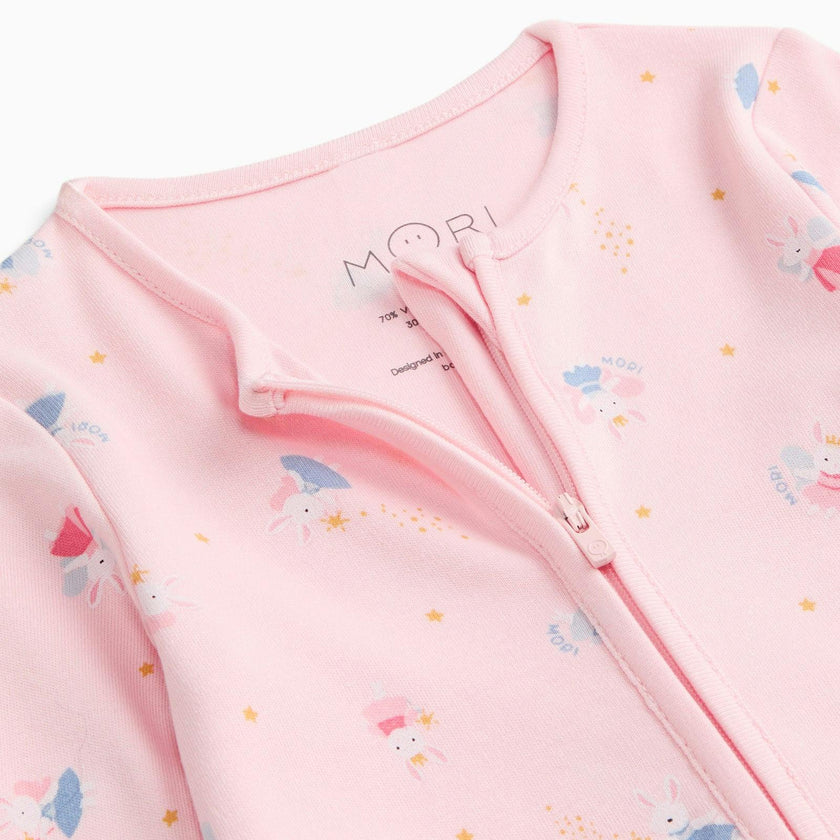 Enchanted Bunnies Clever Zip Baby Pajamas