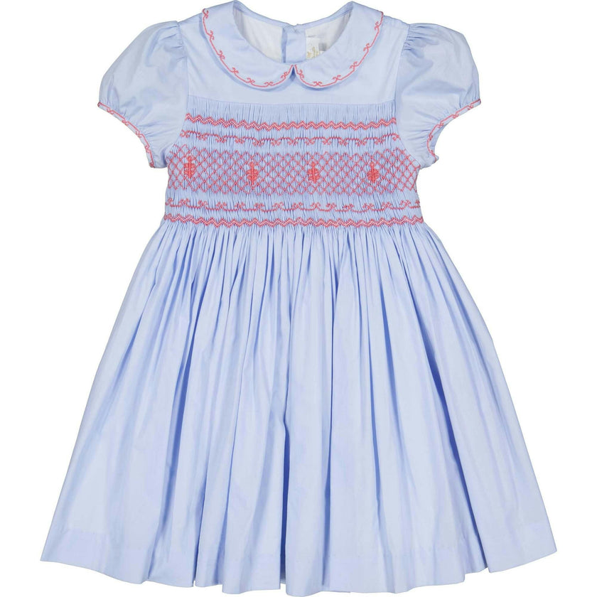 Princess Charlotte Heirloom Blue Smocked Dress – Maisonette