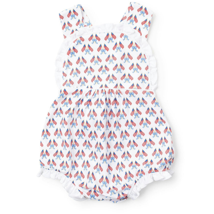 Eloise Girls' Pima Cotton Bubble - Stars, Stripes and Bows