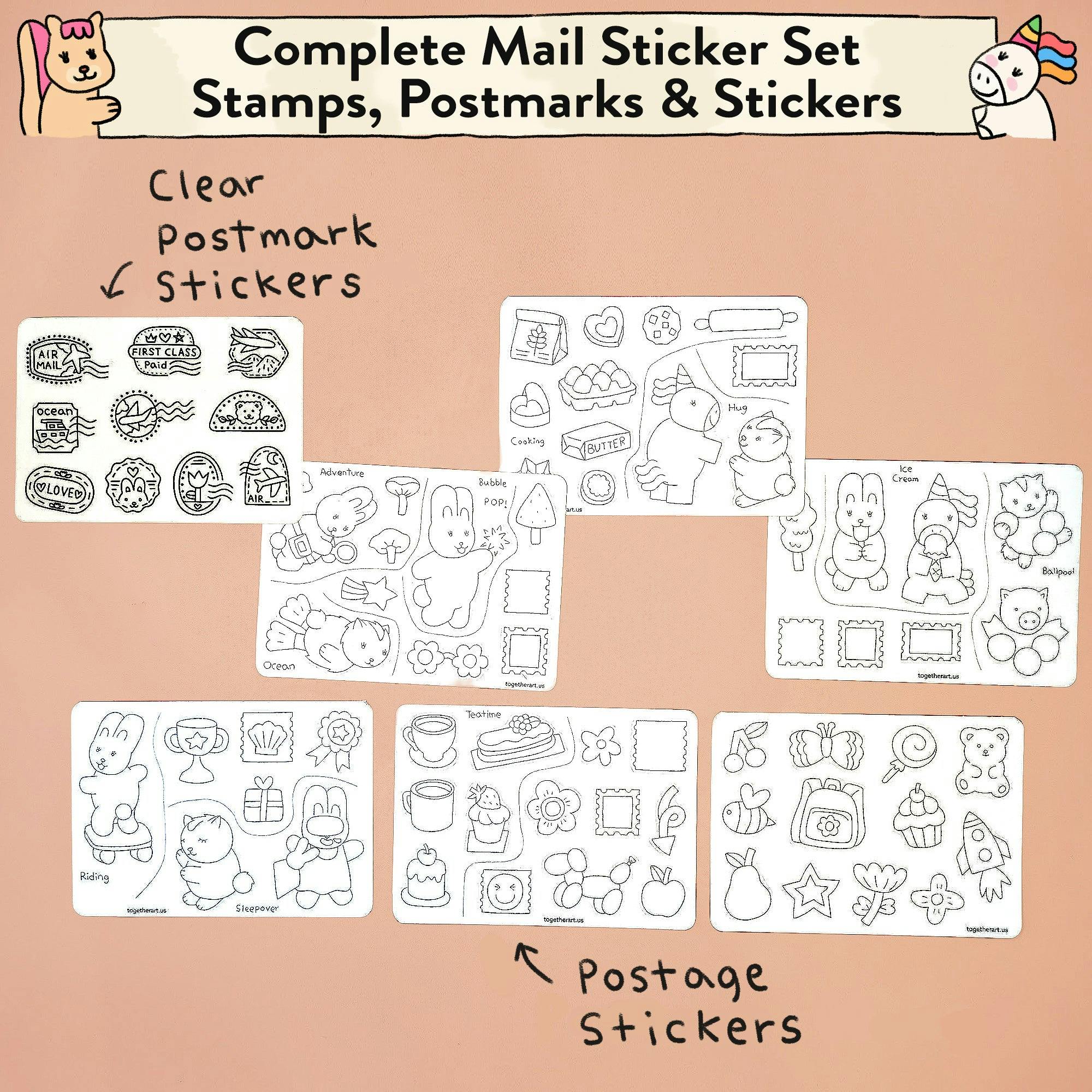To My Friends Postcard Art Kit