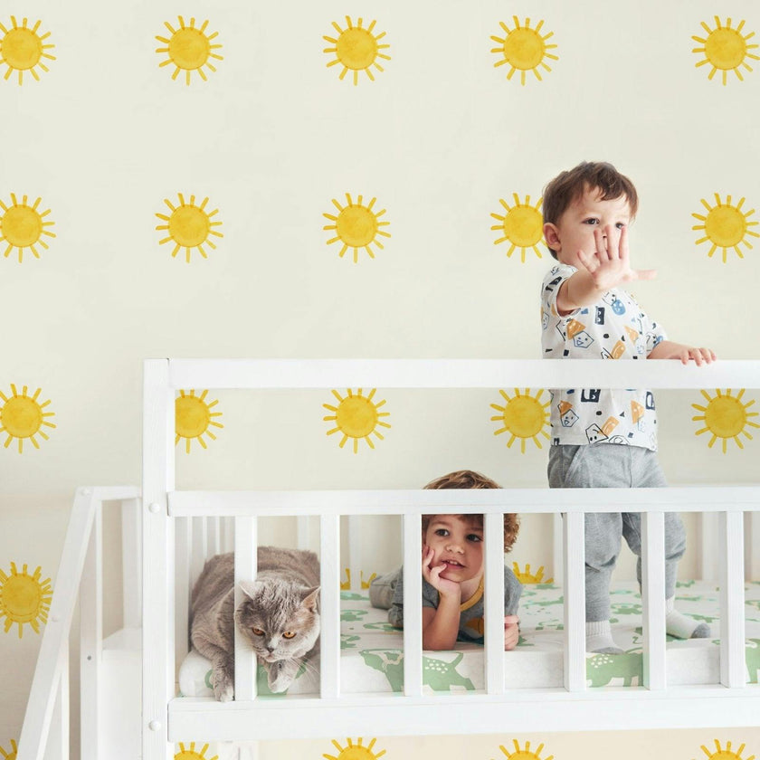 Watercolor Suns • Minis • Peel-and-Stick Wall Decals