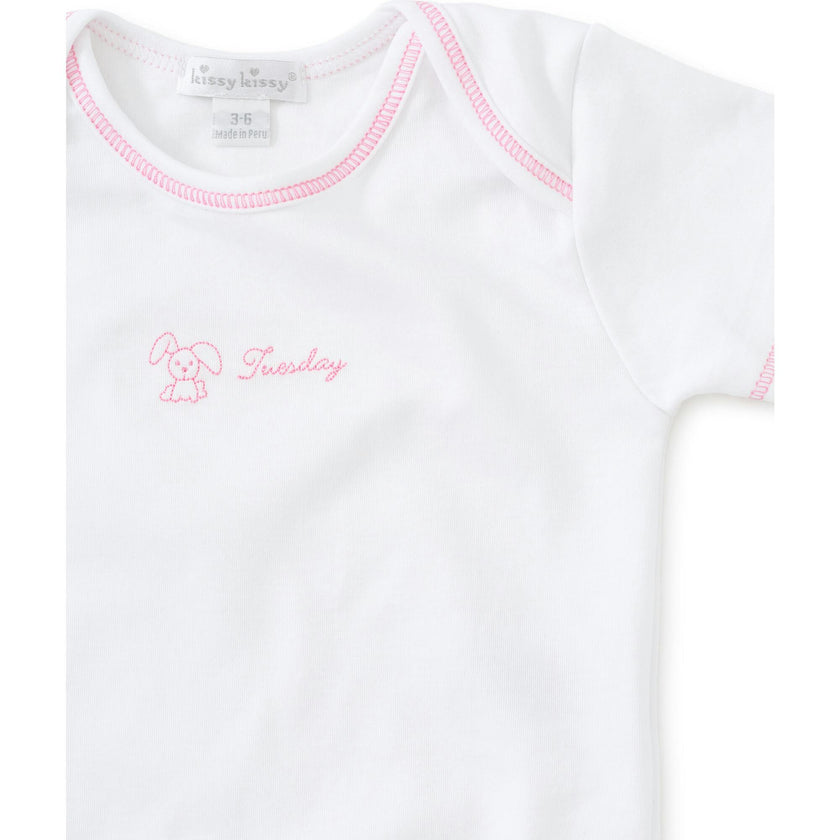 Girls Days of the Week Onesies Set
