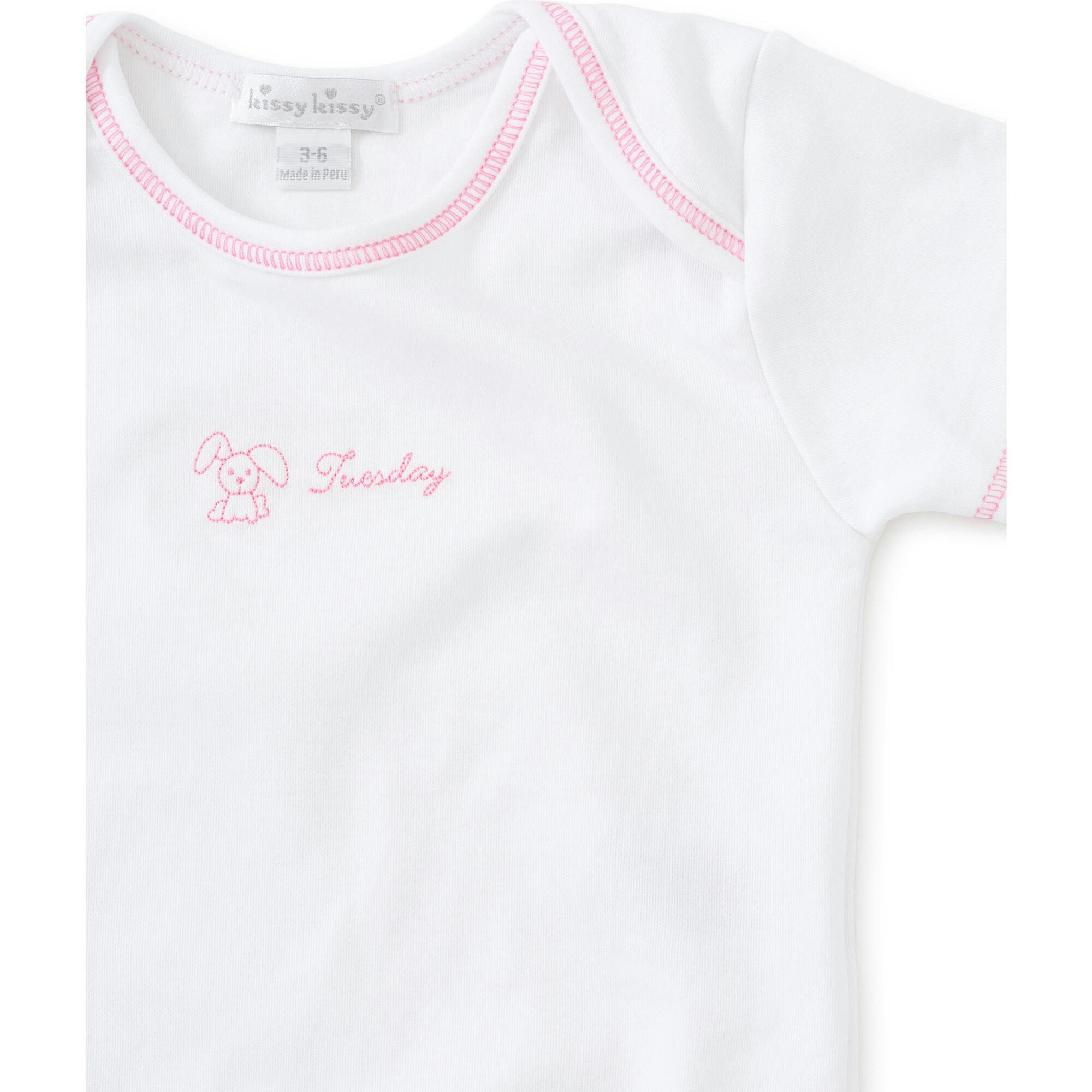 Girls Days of the Week Onesies Set