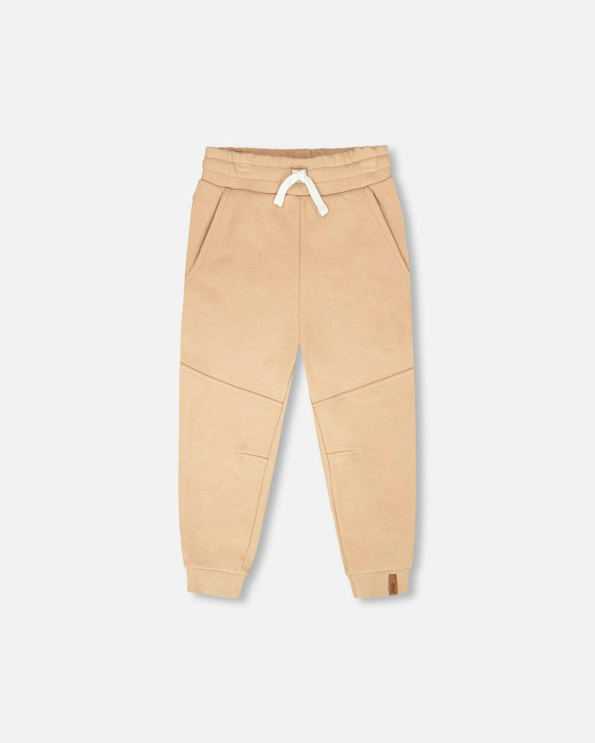 French Terry Sweatpants With Cross Seams