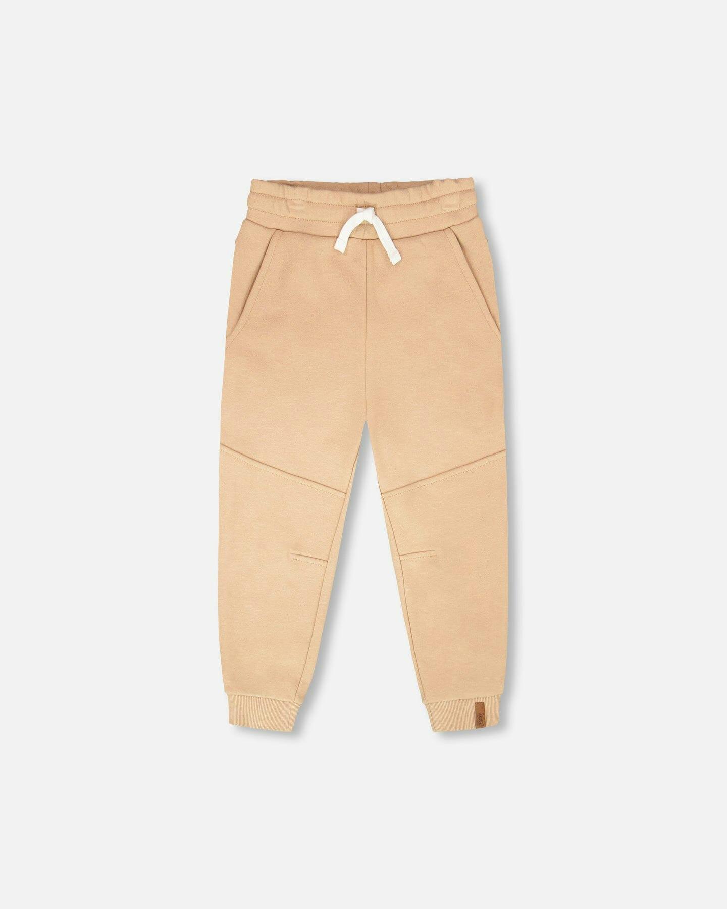 French Terry Sweatpants With Cross Seams