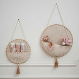 Violet Crochet Wall Storage Baskets (Set of 2)