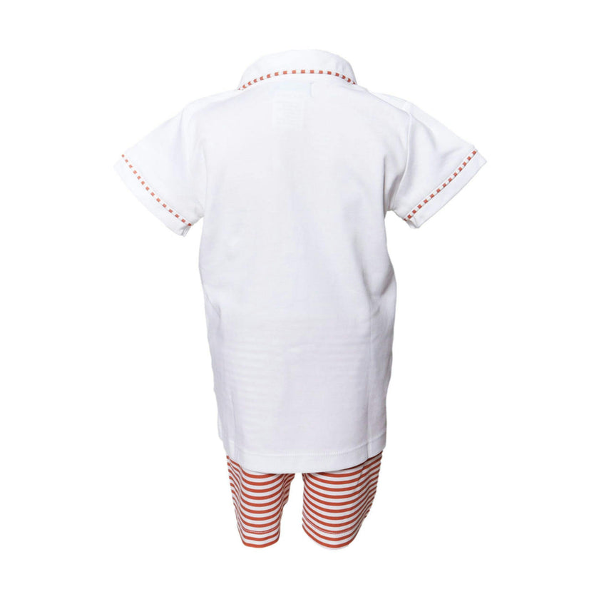 Game Day Striped Boys Short Set