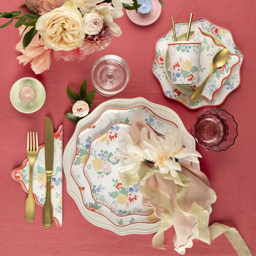 Vintage Floral Small Napkins