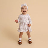 Laurel Leopard Ruffled Bodysuit Dress