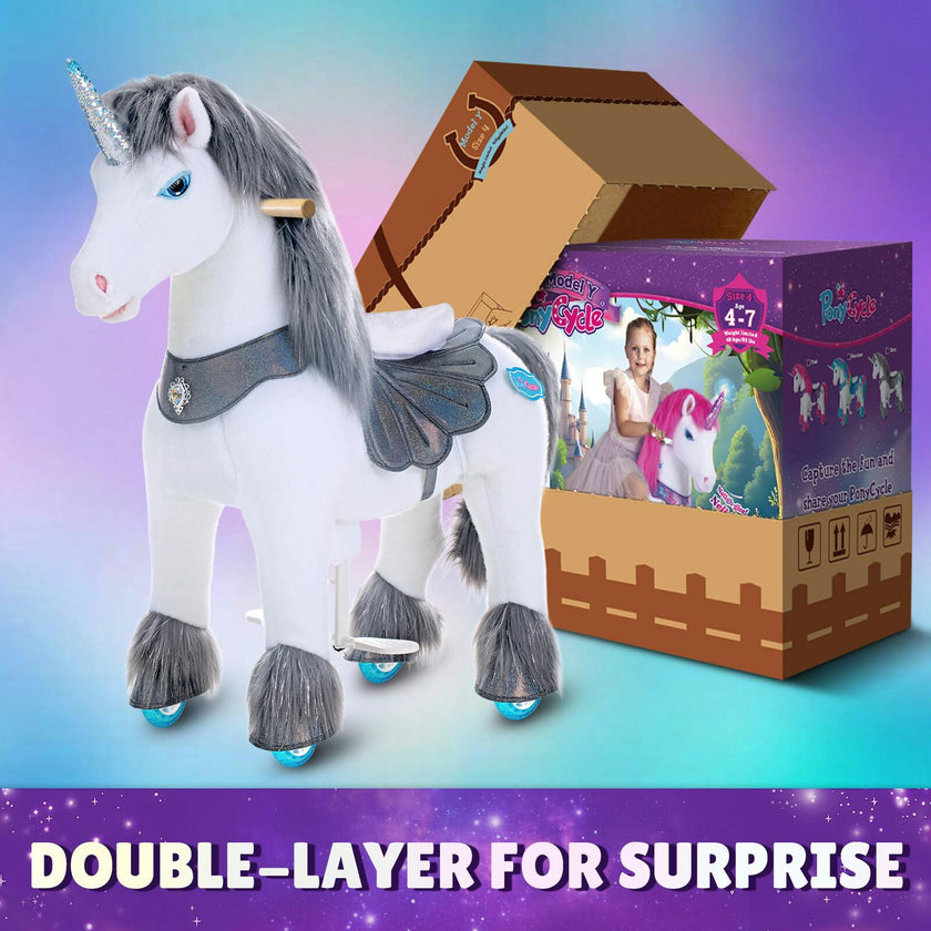 Model Y® Unicorn Ride-On Toy Age 3–4 – Grey