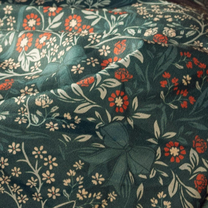 Rayna Dress in Teal Ribboned Garden