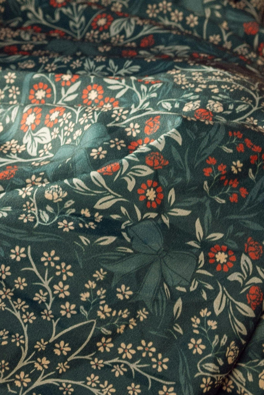 Rayna Dress in Teal Ribboned Garden