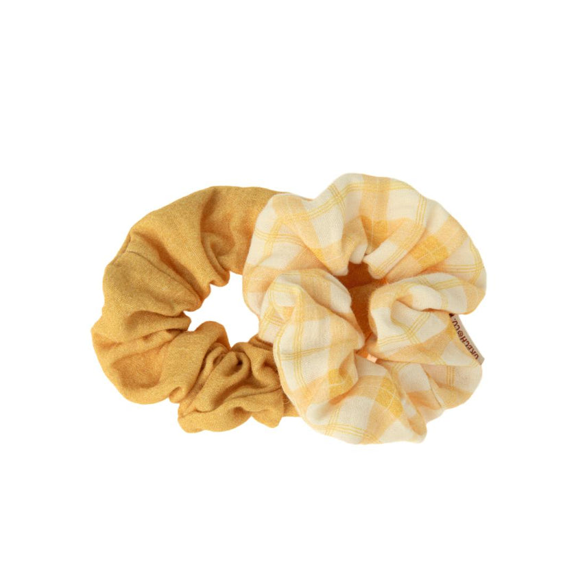 Hair Scrunchies  Set of 2 | Organic Cotton | Lille Cottage Club