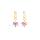 Juju Heart Charm Huggie