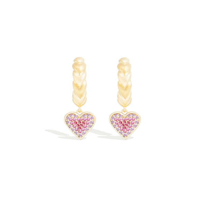 Juju Heart Charm Huggie